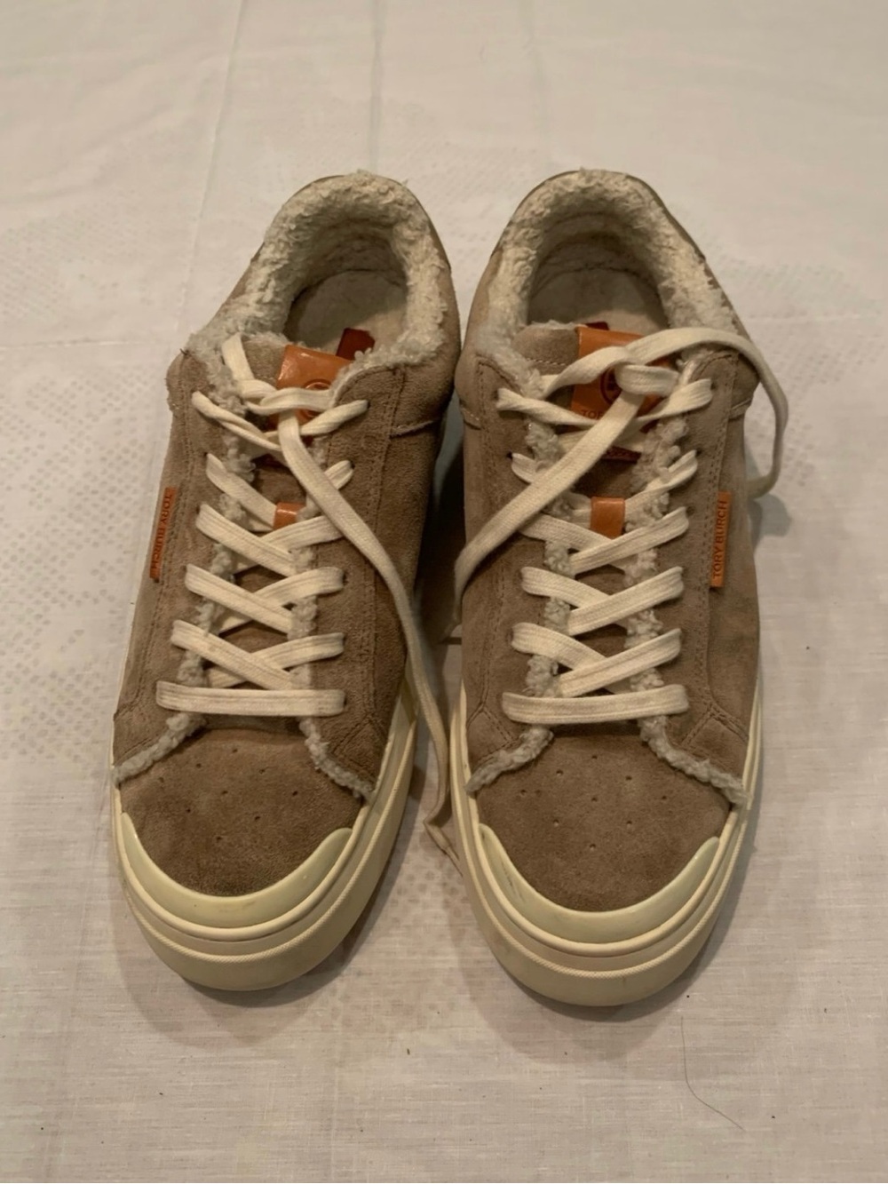 Tory Burch Ladybug Sneakers in beige woman, size 10 1/2M